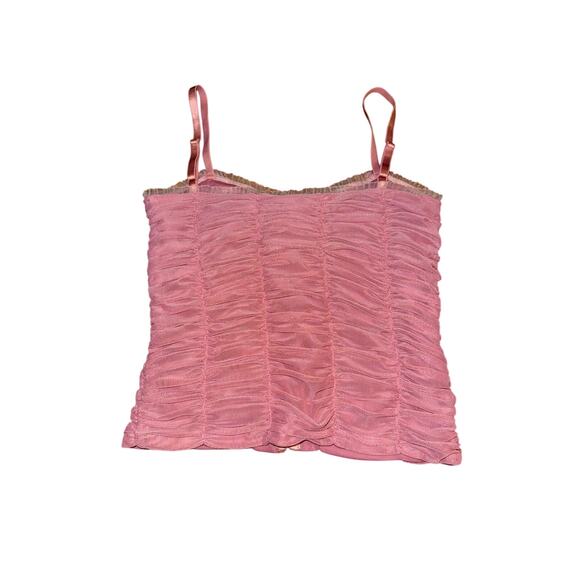 Y2K Yahoo Brand Aesthetic Camisole With Sequin and Ruched Detail - Picture 3 of 5